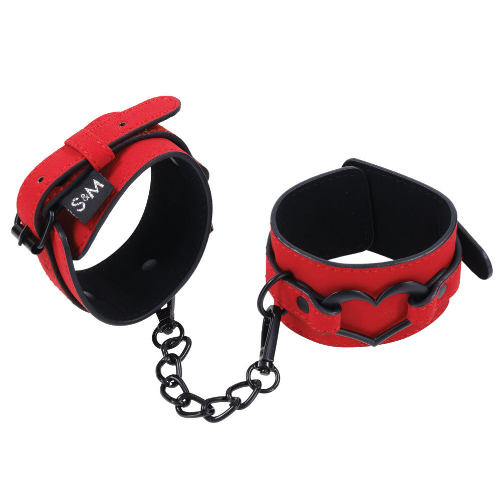 Sex & Mischief Amor Handcuffs - Red Restraints