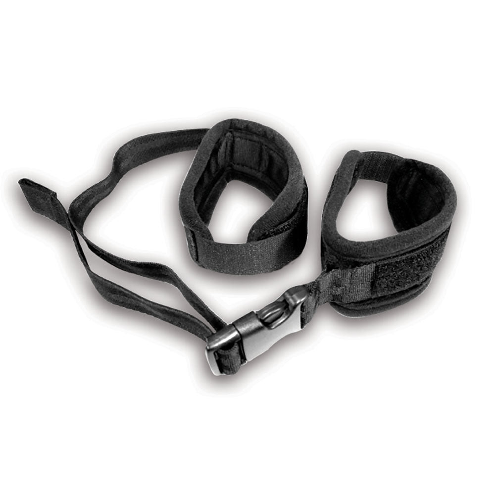 Sex & Mischief Adjustable Handcuffs - Black Restraints