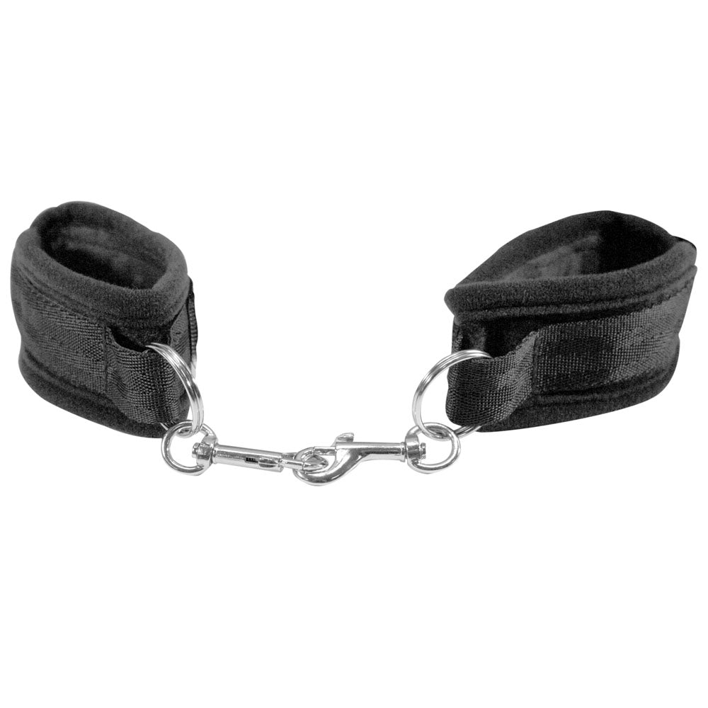 Sex & Mischief Black Beginner's Handcuffs - Black Restraints