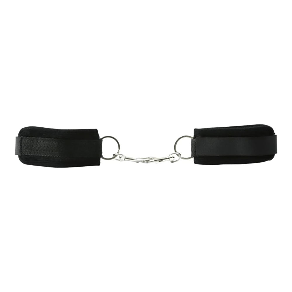 Sex & Mischief Black Beginner's Handcuffs - Black Restraints