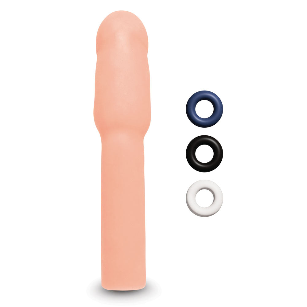 Size Up Realistic 4 Inch Penis Extender - Flesh 10.1 cm (4'') Penis Extension Sleeve