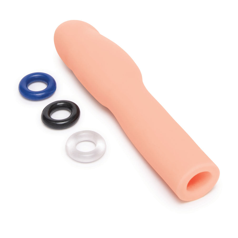 Size Up Realistic 4 Inch Penis Extender - Flesh 10.1 cm (4'') Penis Extension Sleeve