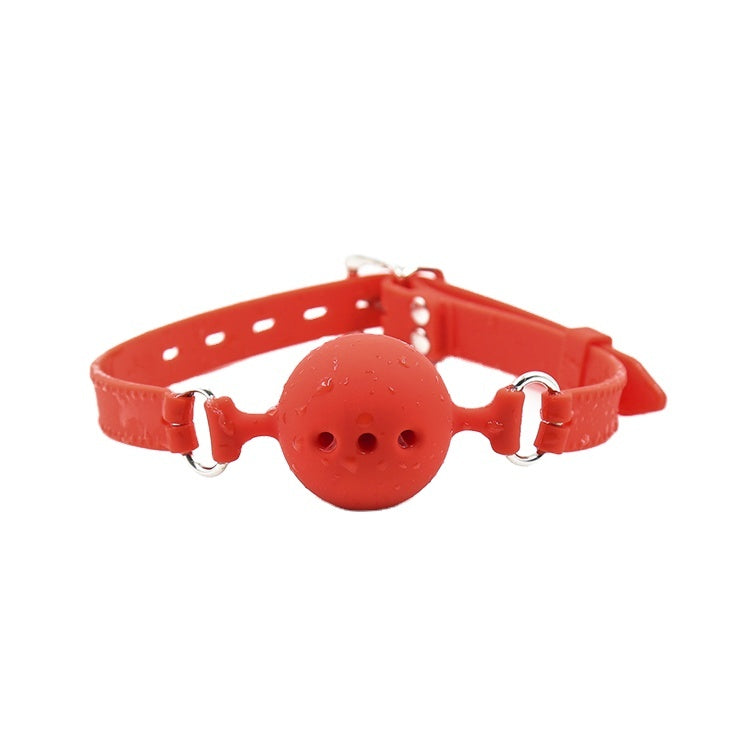 BREATHABLE SILICONE BALL GAG - LARGE