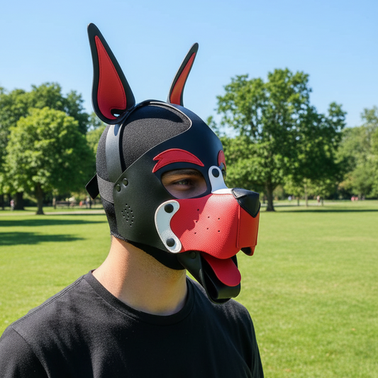 PUP HOOD PU - RED