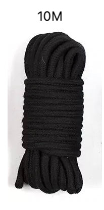 Black rope coiled on a white background with '10M' text above.