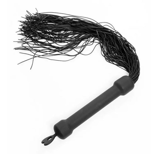 SILICONE FLOGGER - BLACK