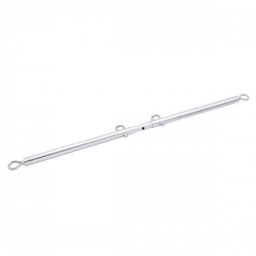 Metal rod with eye bolts on a white background , The Adjustable Spreader Bar - Silver