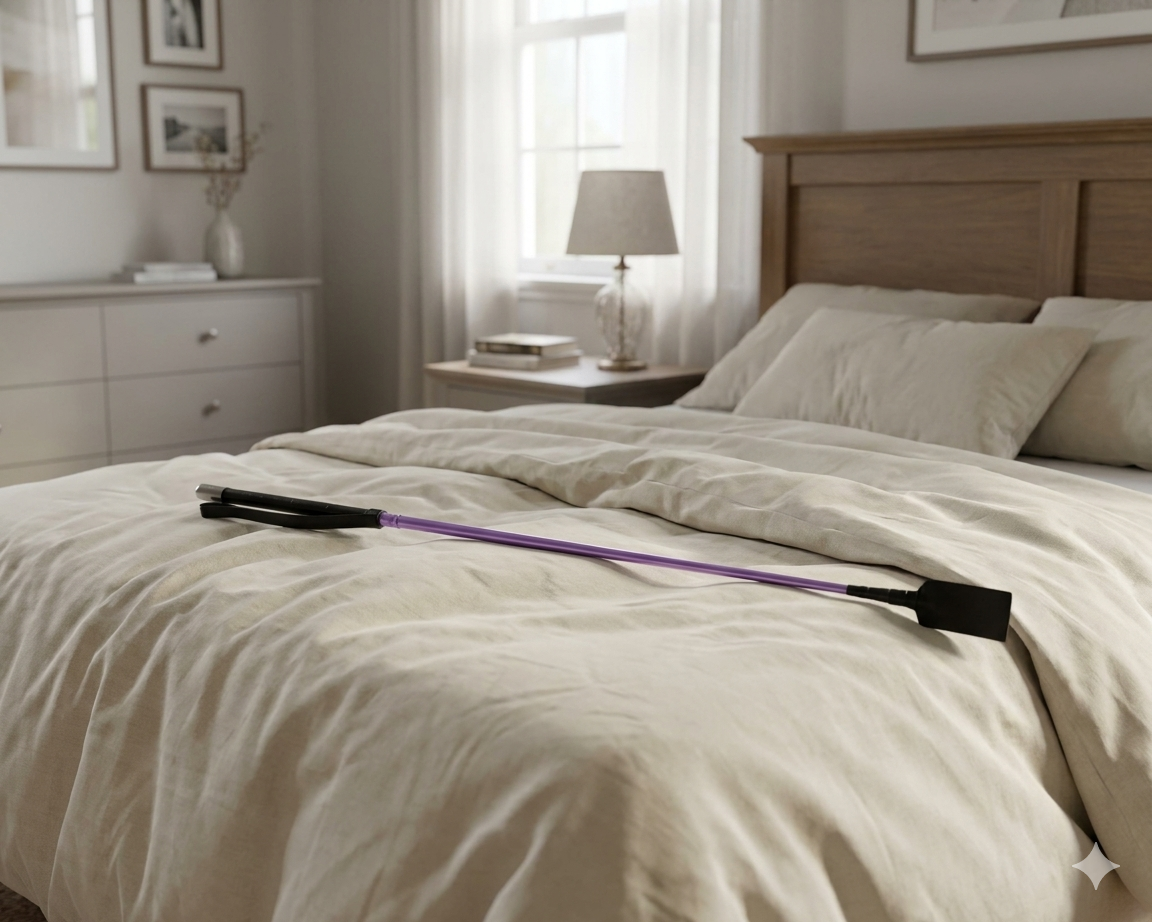 CROP MAUVE WITH METAL TIP ON HANDLE