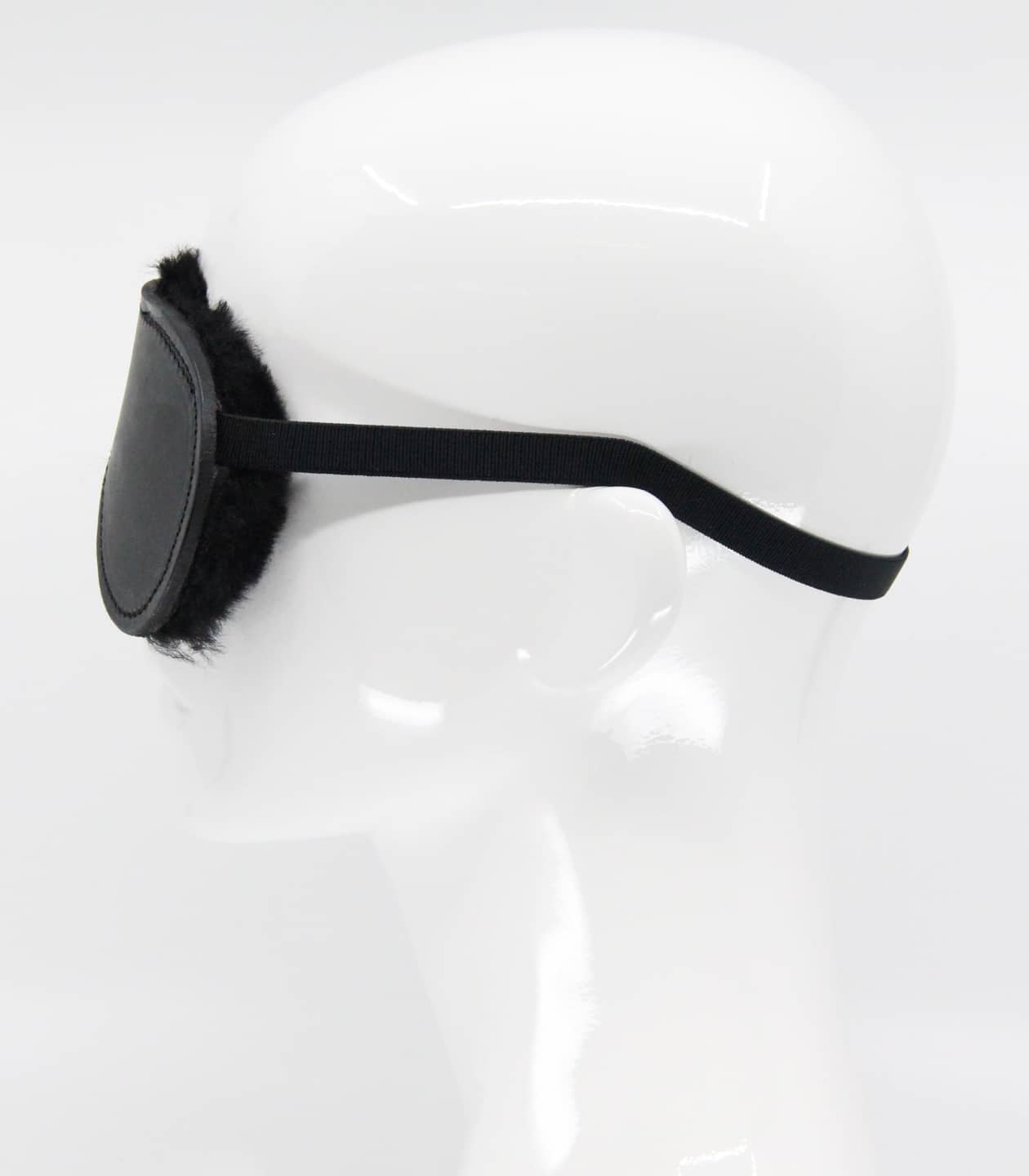 Sheepskin Blindfold - Black