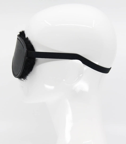 Sheepskin Blindfold - Black