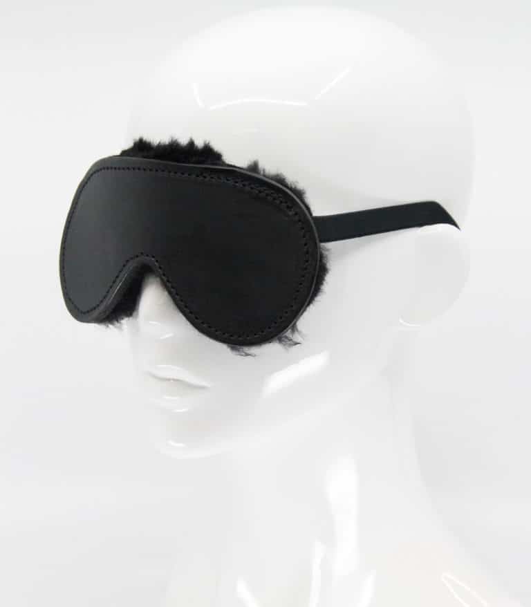 Sheepskin Blindfold - Black