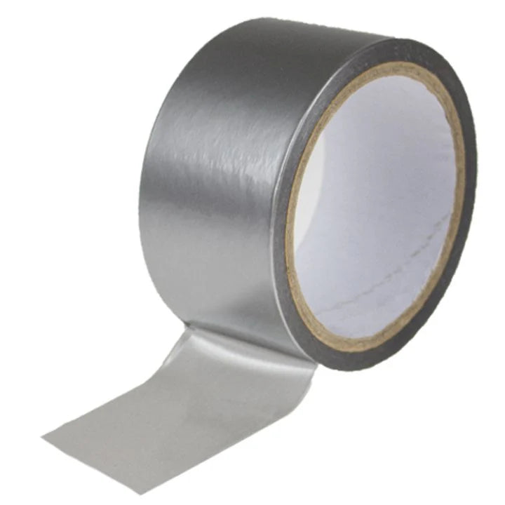 BONDAGE TAPE - SILVER rolled out